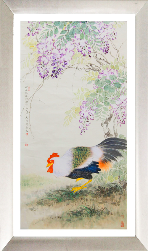 公鸡闻香