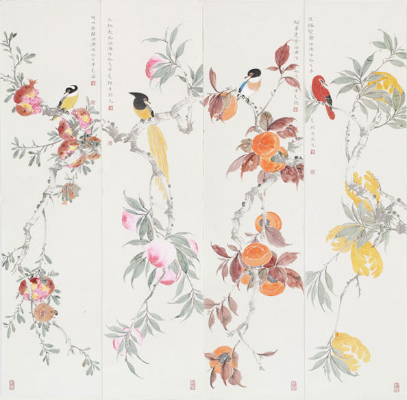 精品四条幅