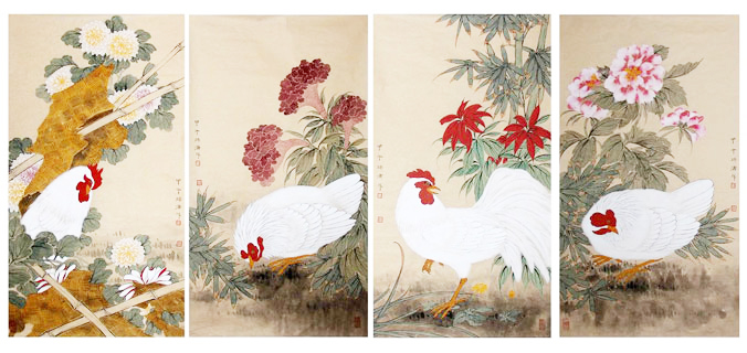 精品四条屏